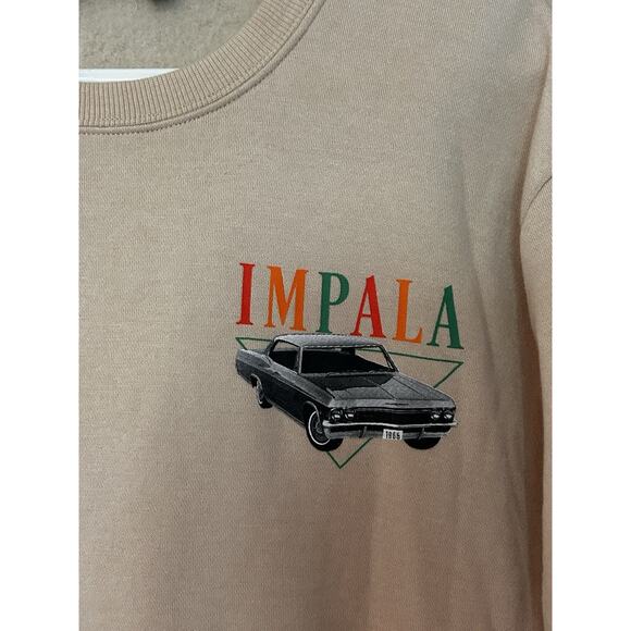 Chemistry Men’s 1965 Impala Graphic Long Sleeve Light Peach Sweatshirt Size XL - Picture 9 of 10